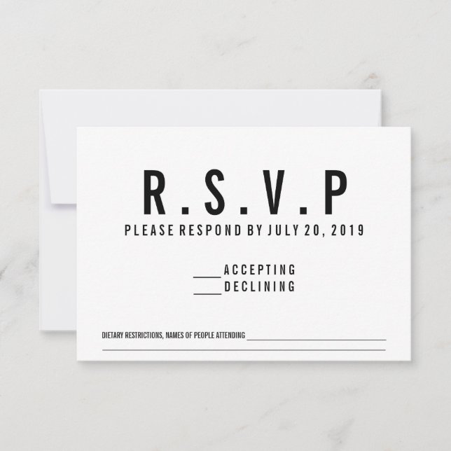 RSVP Cassette Chanson Demande d'Invitation (Devant)