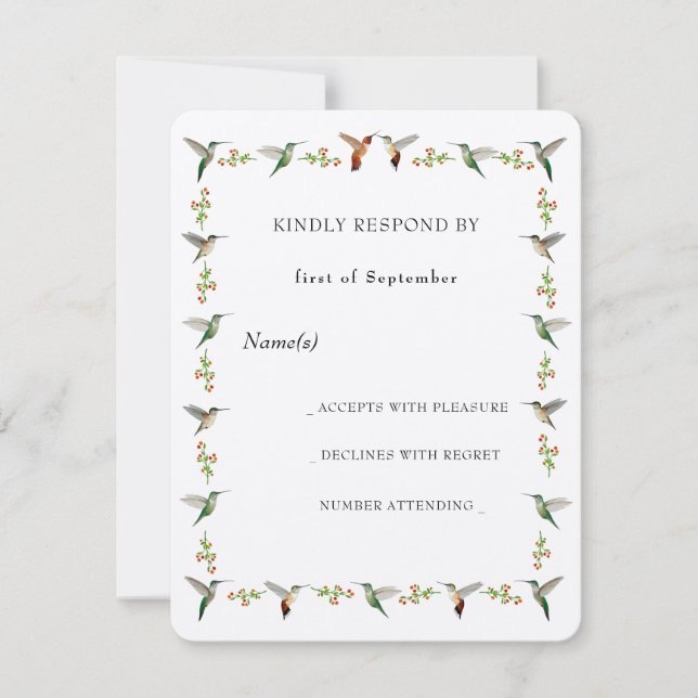 RSVP de colibri (Devant)