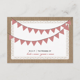 RSVP de En vichy rouge inspirée par Burlap