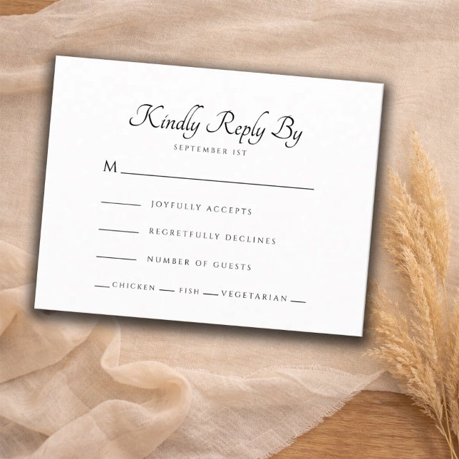 RSVP de mariage moderne (Créateur téléchargé)