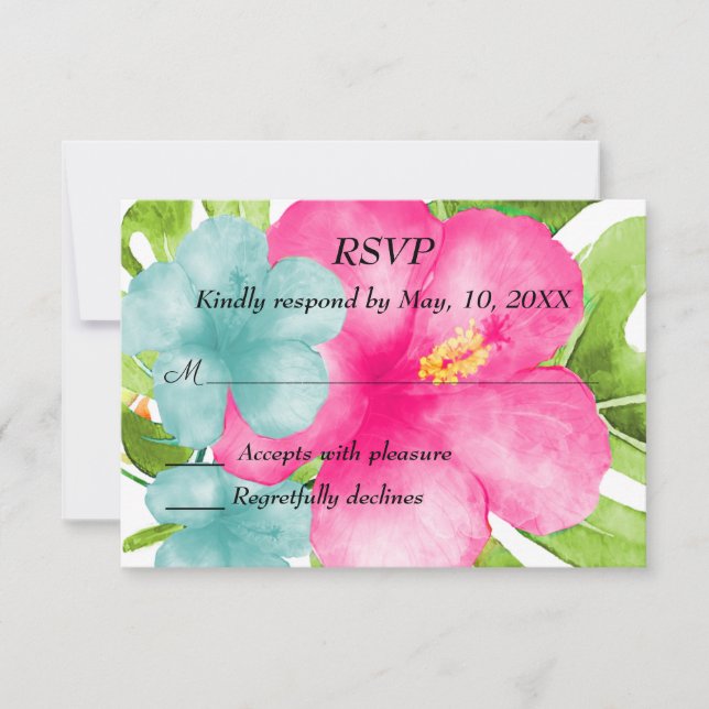 RSVP de mariage sur la plage (Devant)