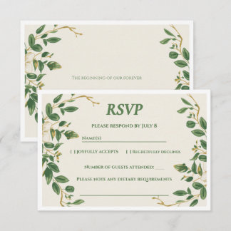RSVP de mariage The Verdant Garden