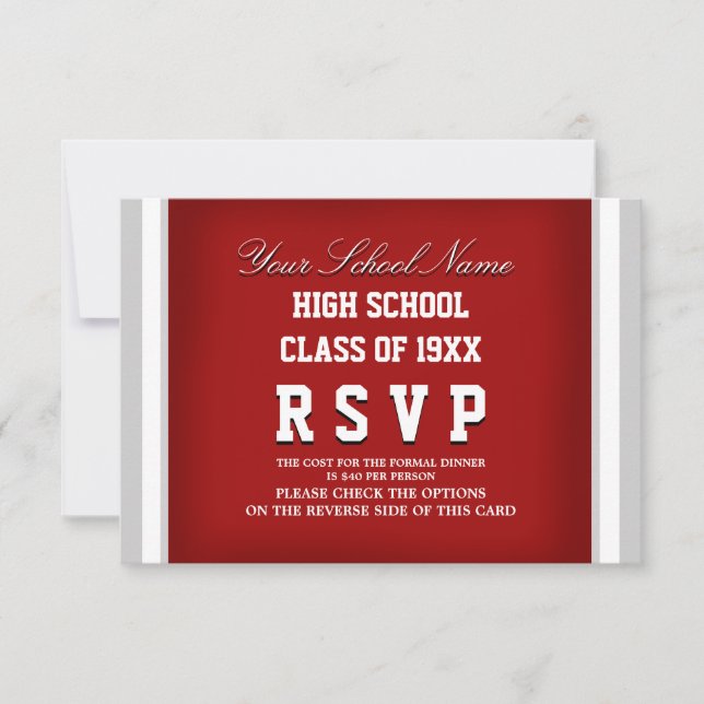 RSVP de réunion de classe personnalisable (Devant)