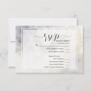 RSVP Elegant Grey and Pale Gold Soft Nuages