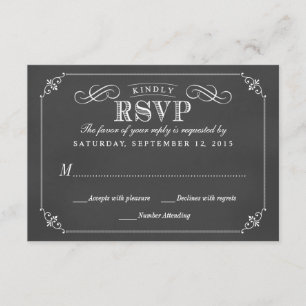 RSVP Elegant Russe Vintage Mariage de tableau de b