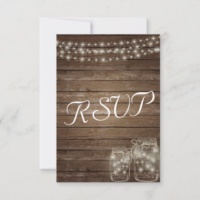 RSVP Elegant Rustic Mason Lumières Jar (Devant)