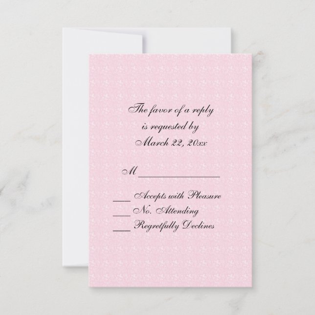 RSVP en dentelle rose (Devant)