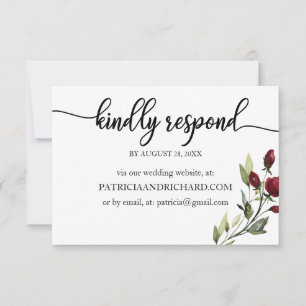 RSVP en ligne pour mariage floral bordeaux