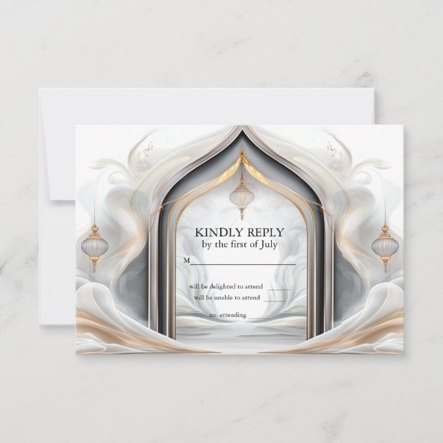 RSVP Exotic Gold Charcoal Arabian Flair (Devant)