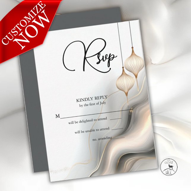 RSVP Exotic Gold Charcoal Arabian Flair (Créateur téléchargé)