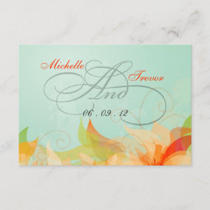 RSVP - Fancy Floral Mariage Response Cartes