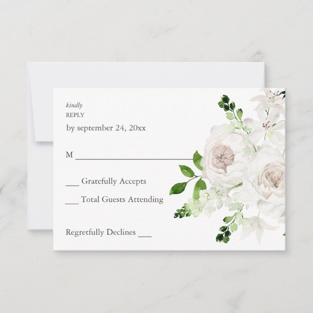 RSVP Fleur Blanche sans repas (Devant)