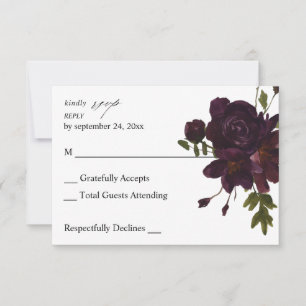 RSVP Fleur Halloween Violet sans repas