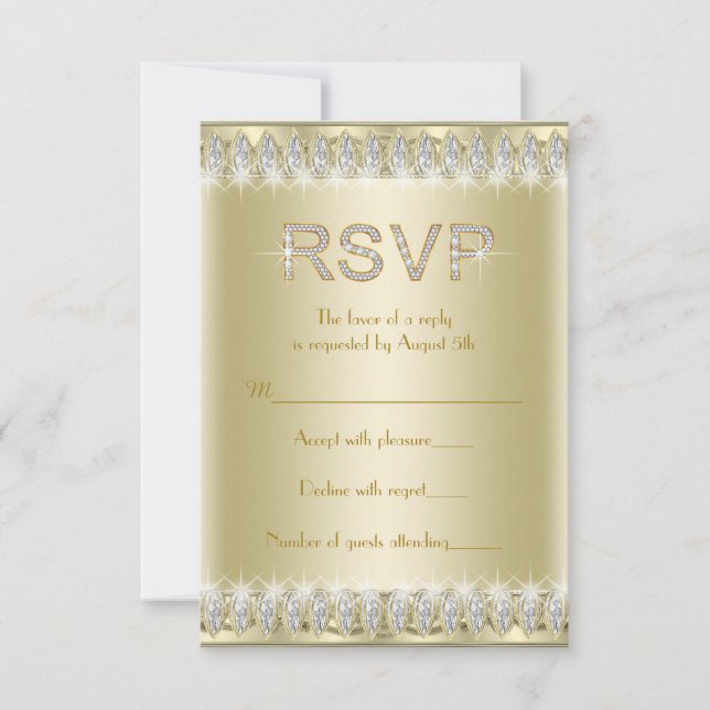 RSVP Gatsby Art Déco des Années Folles (Devant)