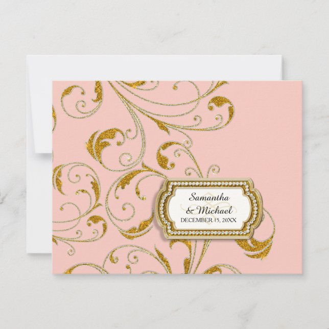 RSVP Glam Old Hollywood Regency Black Cravate Even (Devant)