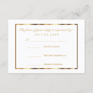 RSVP Gold et White