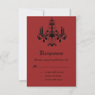 RSVP gothique rouge