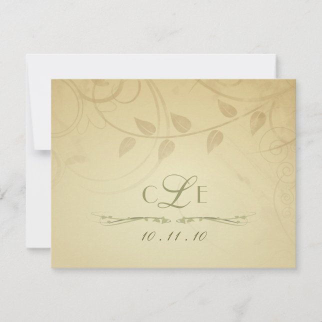 RSVP - Invitations de mariage d'automne - Cartes d (Devant)