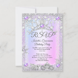 RSVP Lavender violet Quinceanera - Carrières d'hiv