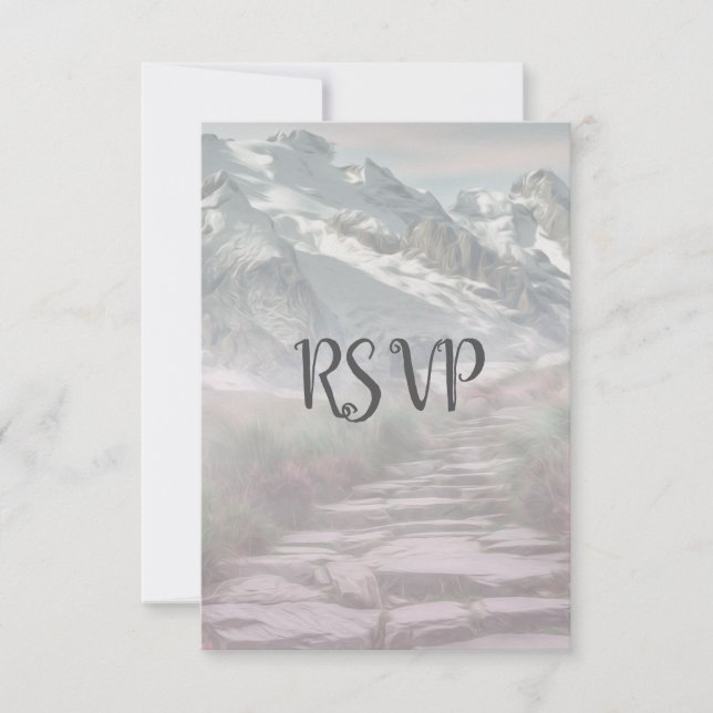 RSVP | Mariage de neige d'hiver des Rocheuses (Devant)