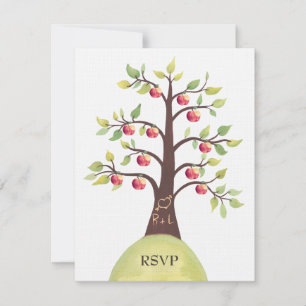 RSVP Mariage Monogramme Cartographie d'arbre d'App