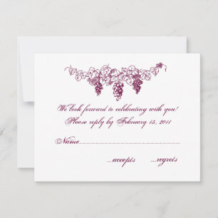 RSVP Mariage Pays Viticole