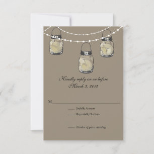 RSVP Mason Jar Mariage