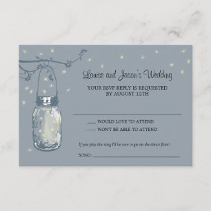 RSVP Mason Jar Mariage