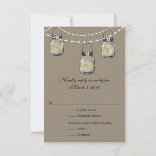 RSVP Mason Jar Mariage