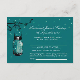 RSVP Mason Jar Mariage