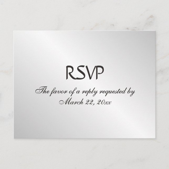 RSVP Menu Argent (Devant)