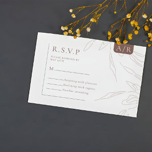 RSVP minimaliste Abstrait élégant