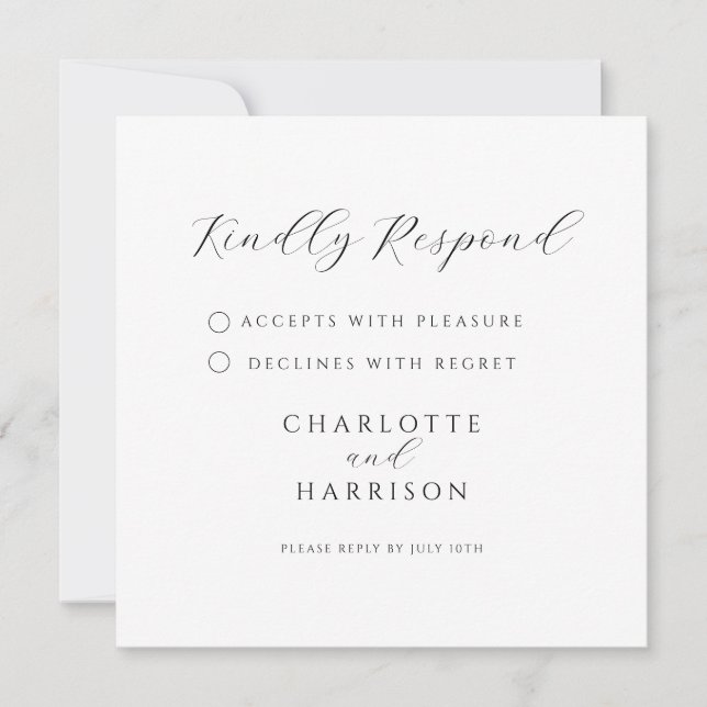 RSVP minimaliste moderne (Devant)