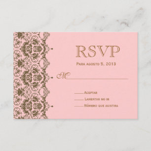 RSVP para boda en español / Mariage Rsvp
