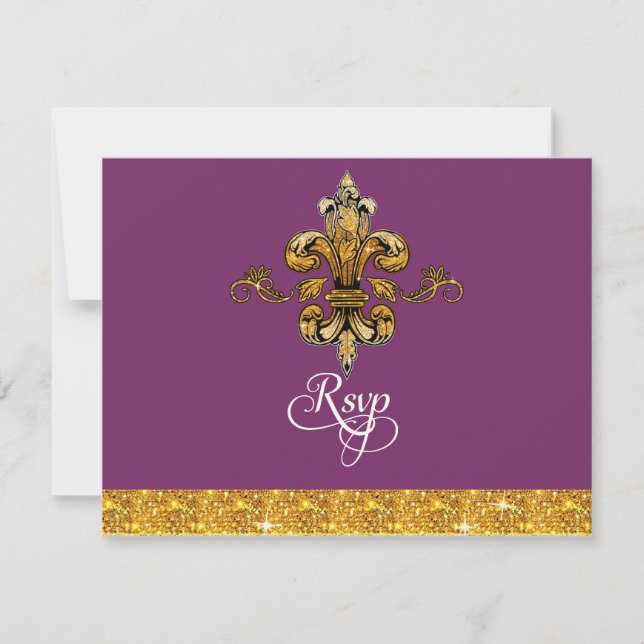 RSVP Parties scintillant Faux Gold Black Forme Fle (Devant)