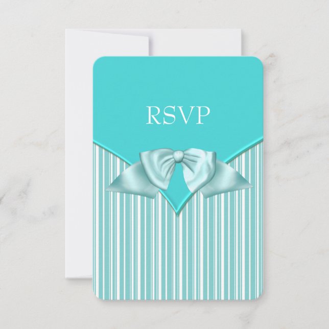 RSVP pour la Bat Mitzvah bleu sarcelle (Devant)