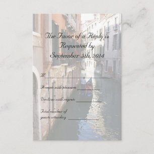 RSVP pour le Mariage à thème vénitien