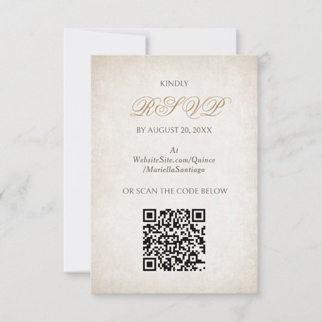 RSVP pour Quinceanera (Devant)