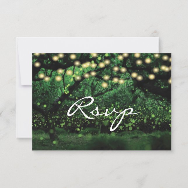 RSVP pour un mariage dans une forêt enchantée (Devant)