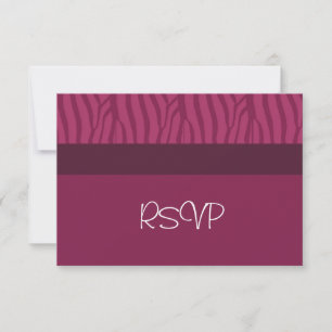 RSVP pour un mariage framboise