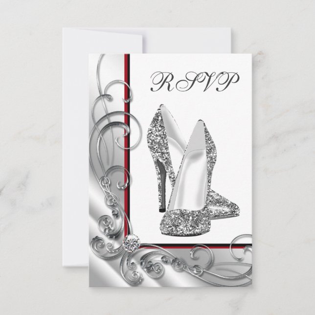 RSVP pour une fête d'anniversaire avec chaussure à (Devant)