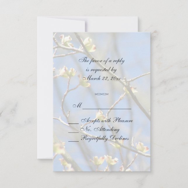 RSVP Printemps fleurs (Devant)