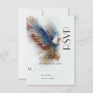 RSVP Pygargue à tête blanche Patriotique USA Semiq