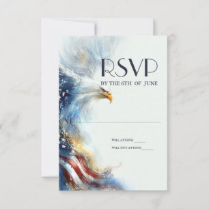 RSVP Pygargue à tête blanche Patriotique USA Semiq