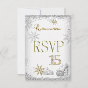 RSVP Quinceanera 15 Argent Or Élite
