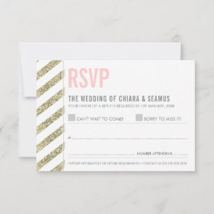 RSVP RÉPONDRE moderne ancienne parties scintillant