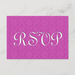 RSVP rose Mariage damassé S216
