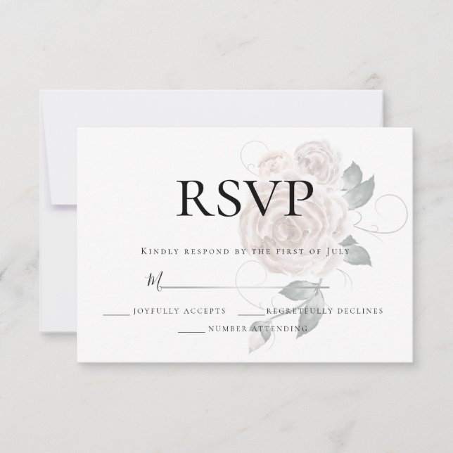 RSVP  |  Rose poudré aquarelle  (Devant)