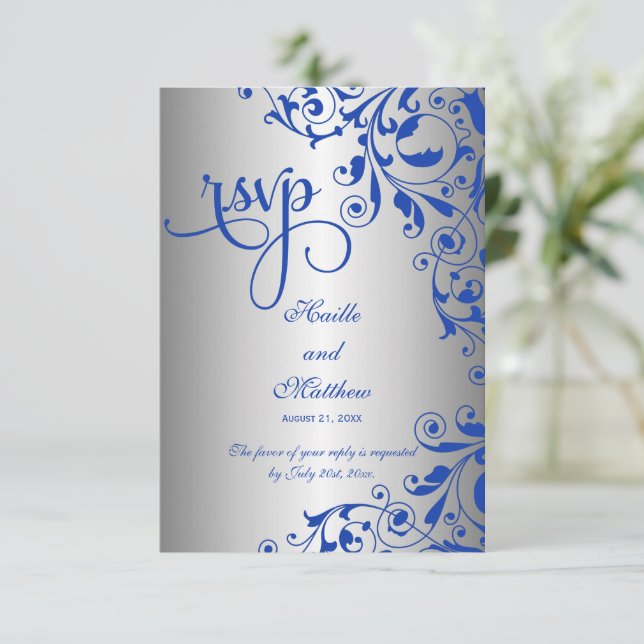 RSVP Royal Blue et Silver (Debout devant)