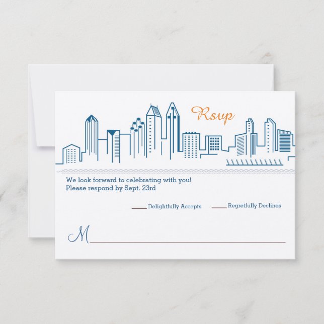 RSVP San Diego Mariage Skyline (Devant)